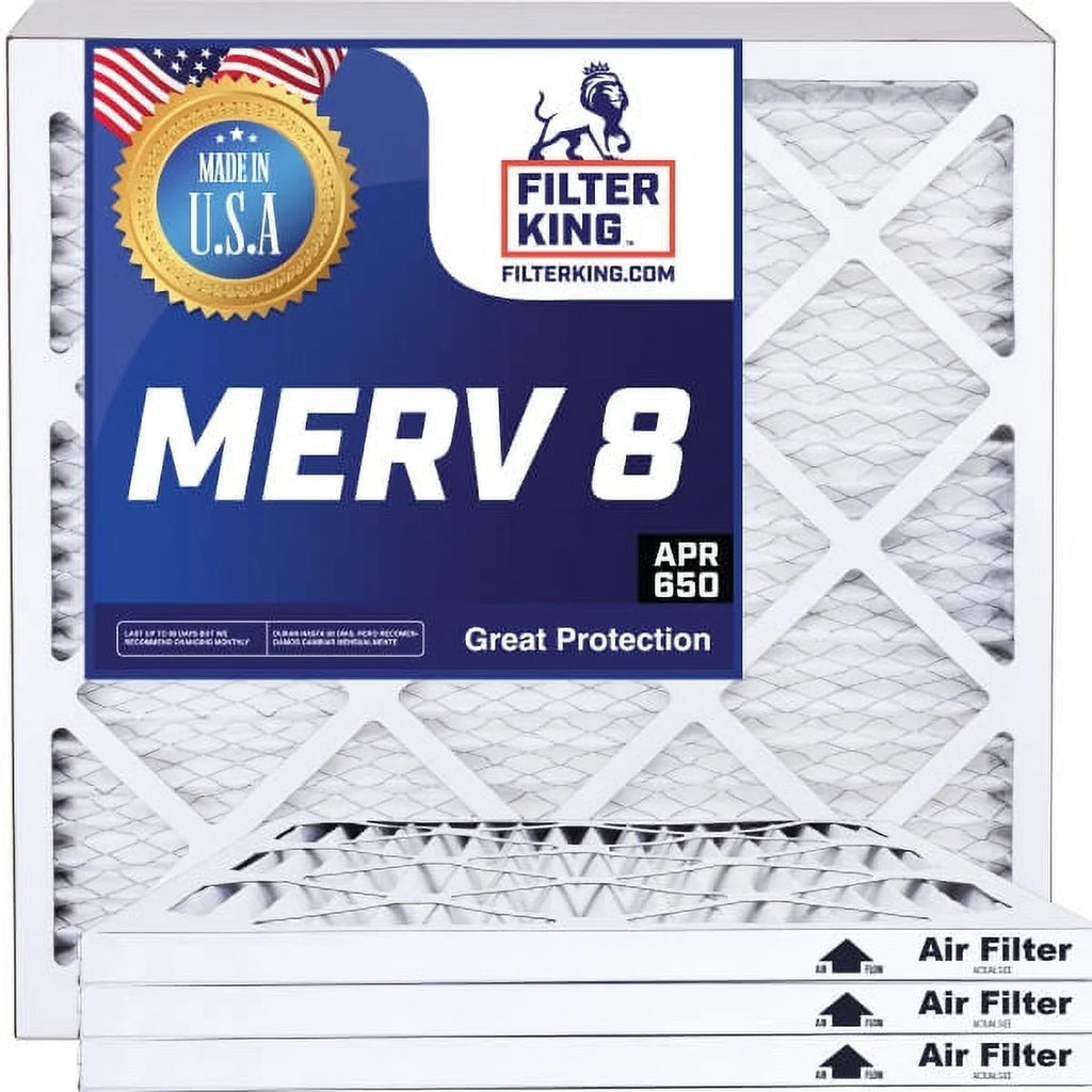 Filter King 9x36x1a Air Filter | 4-PACK | MERV 8 HVAC Pleated A/C Furnace Filters | MADE IN USA | Actual Measurement 9 x 36 x .75"