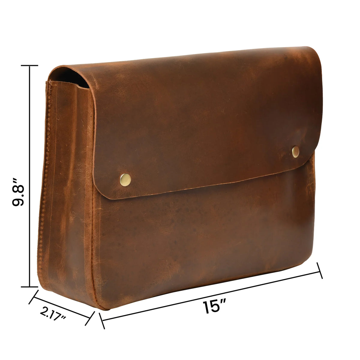 Top Grain Leather Portfolio Envelope Document File Folder MacBook Holder Sleeve Case Folio
