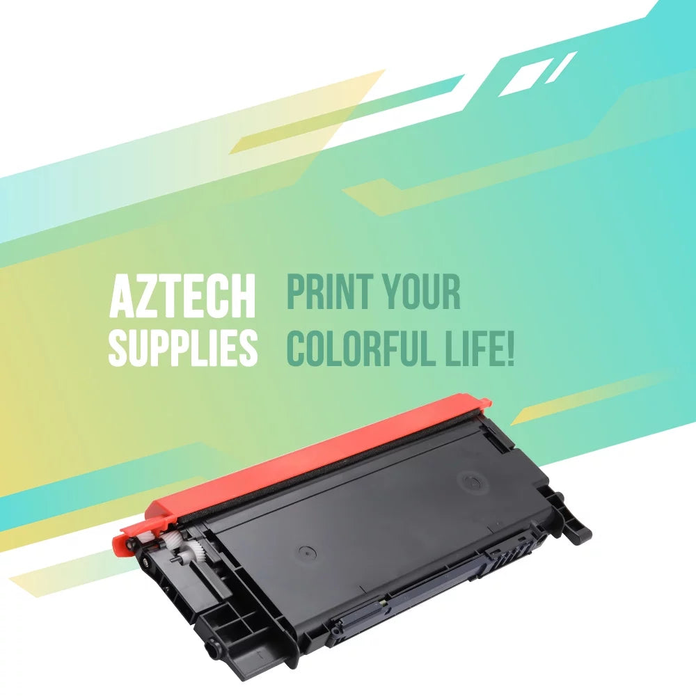 AAZTECH 5-Pack Compatible Toner Cartridge for Samsung CLT-K406S CLT-C406S CLT-Y406S CLT-M406S 406S Printer Ink (2*Black,Cyan,Magenta,Yellow)
