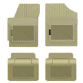 PantsSaver Custom Fit Floor Mats for Genesis G80 2021-2023 All Weather Protection -4 Piece Set (Beige)