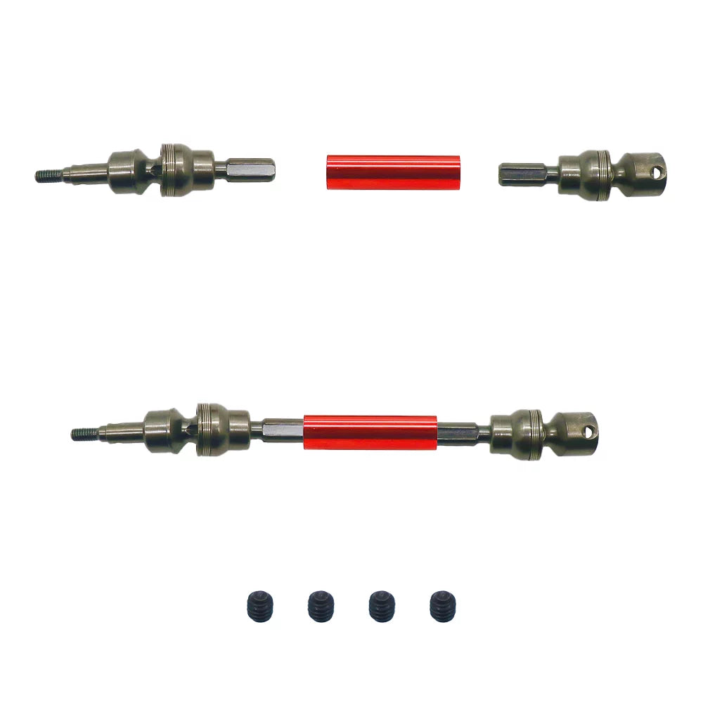 RCAWD ARAC4041 For 1/10 Arrma GRANITE SENTON Vorteks 3S BLX 550 MEGA Drive Shaft Alloy 2pcs