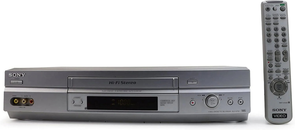 Burgundy Sony SLV-N750 Full Chassis 4-Head Hi-Fi VCR (Refurbished)