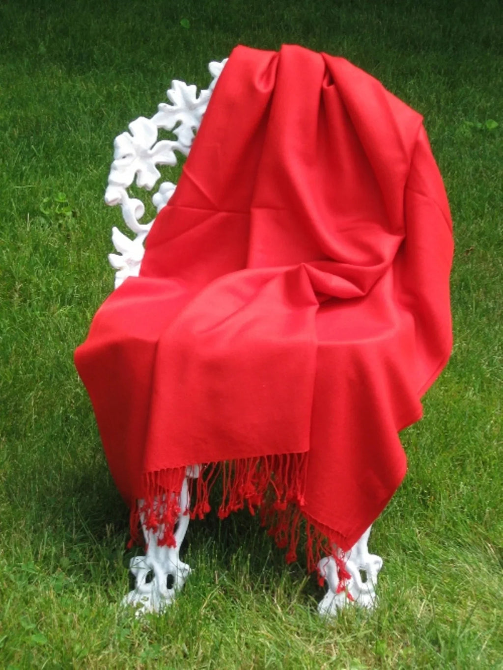 Scarf/Scarves/Shawl/Shawls/Stole/Wrap/Pashmina Scarf/Pashmina Shawl/Cashmere/Cashmere Scarf/Wool/Silk (Lipstick Crimson