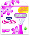 4 Pack - Schick Quattro Ultra Smooth Razor Blade Refills for Ladies 6 ea