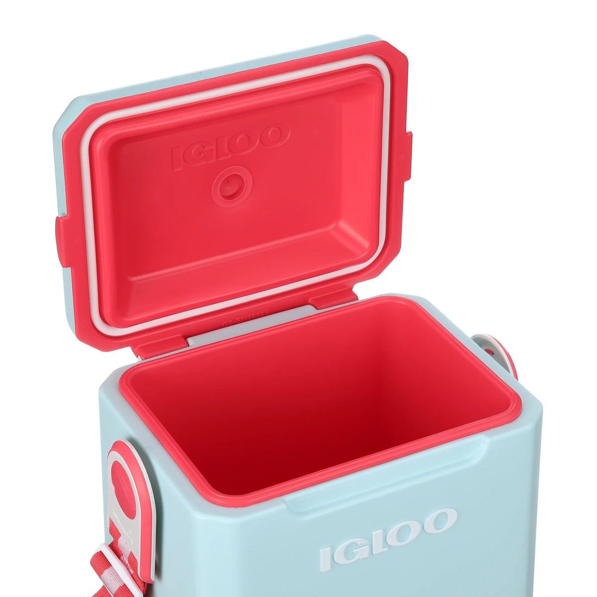 Igloo 11 Qt Tag-a-Long Hard Sided Cooler, Blue Aqua and Scarlet