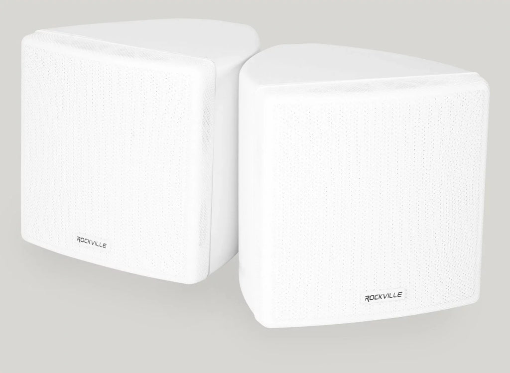 6-Zone Amp+4) 3.5" White Cube+2) JBL Pendant+Ceiling Speakers for Restaurant/Bar