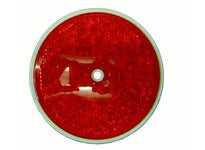 Cortina 13-099-32 3-3/8" Dia. Reflector - Center Hole Mount - Burgundy (340 Pack)