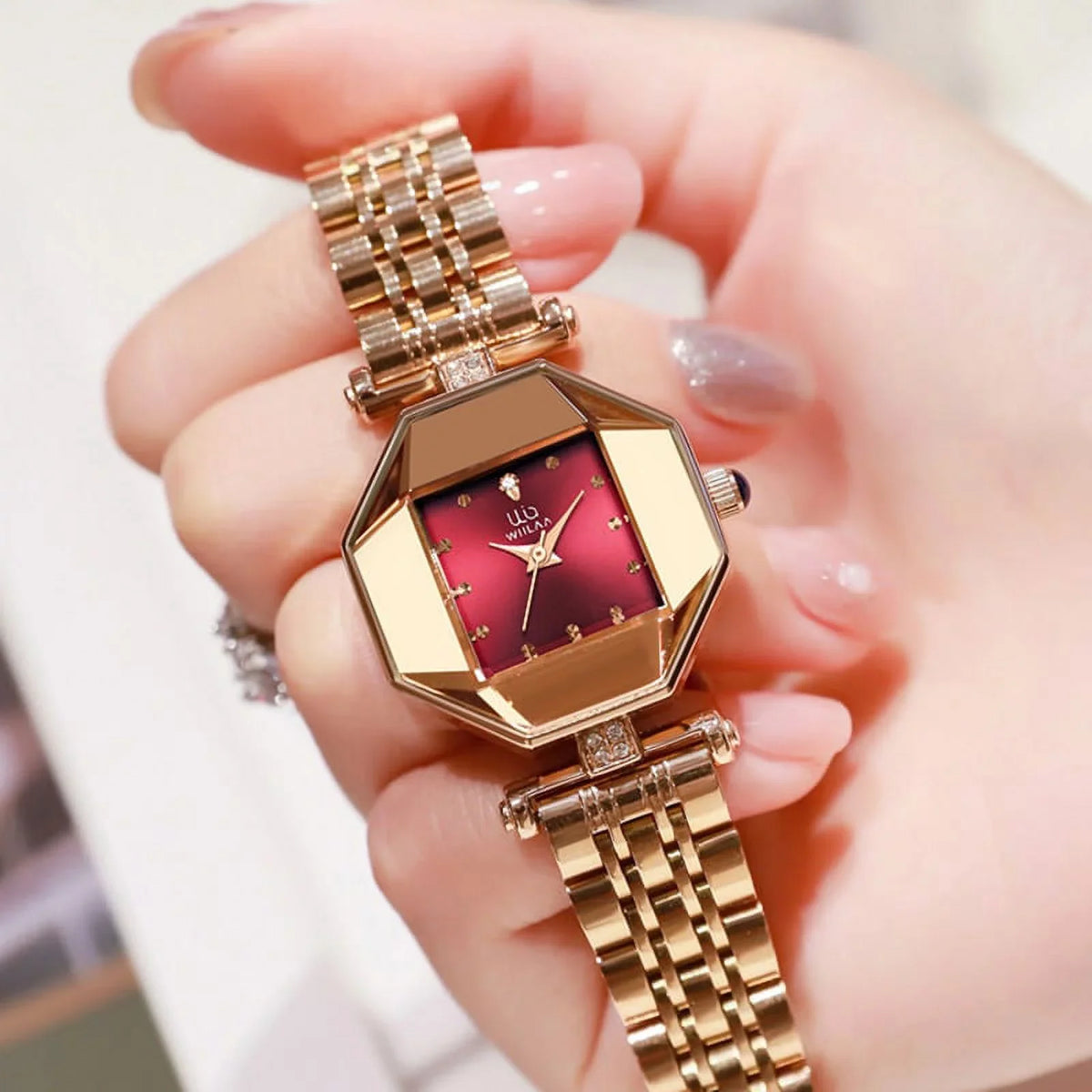 Luxury Brand Diamond Ladies Watches Gold Quartz Ladies Wrist Watches Stainless Steel Clock Female Watch Relogio Feminino 2022 - Quartz Wristwatches