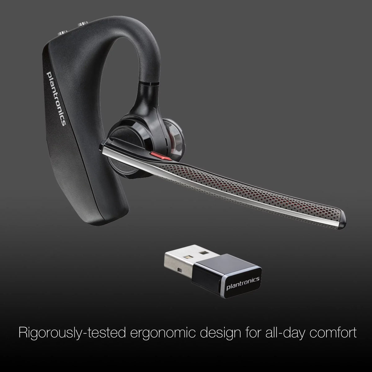 Plantronics Voyager 5200-UC Bluetooth Headset - 206110-01 - Compatible with Smartphones, PC, MaC, Softphones, Tablets
