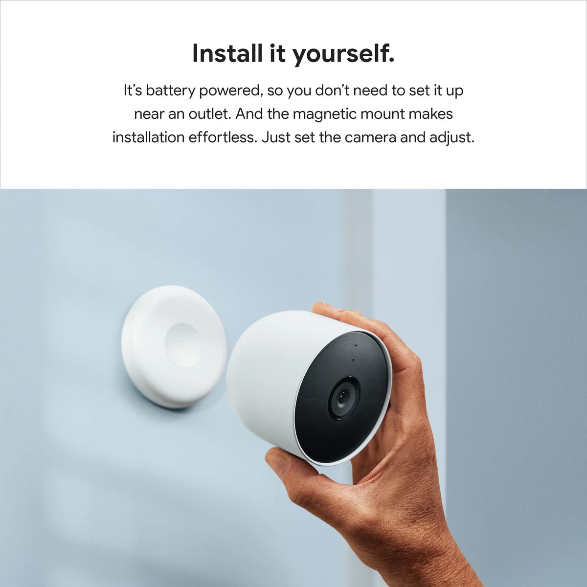 Nest Camera (outdoor or indoor, battery) 1pk White