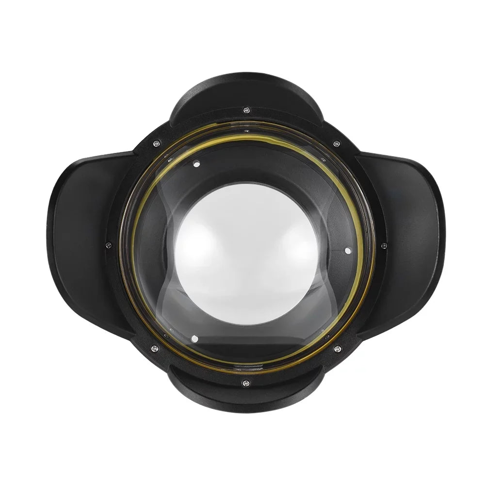 MEIKON Dome Port,Shade Cover 60m/ Lens Port Case Cover 60m/ 197ft Wide Lens Port Round Adapter Camera Case Shade Cover Port Case Shade 197ft Waterproof 67mm Fisheye Wide Lens 60m/ 197ft Waterproof