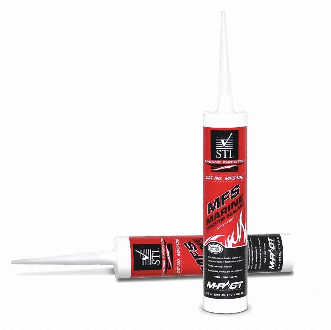 Sti Marine Marine Sealant,9.5oz. Burgundy MFS100