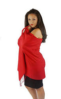 Scarf/Scarves/Shawl/Shawls/Stole/Wrap/Pashmina Scarf/Pashmina Shawl/Cashmere/Cashmere Scarf/Wool/Silk (Lipstick Crimson