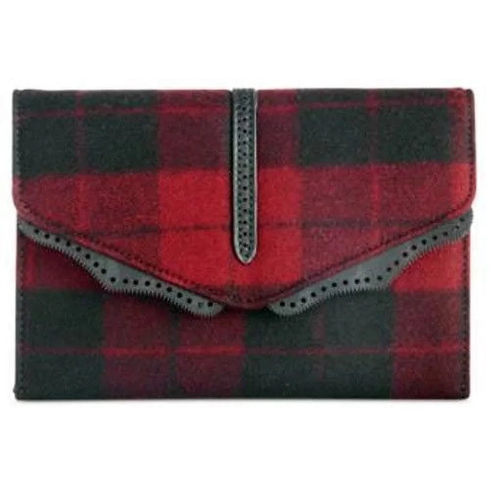 Danielle Nicole Female Hudson Wool Plaid Crossbody Handbag