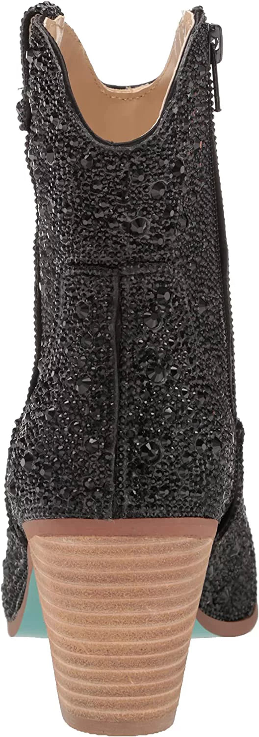 Betsey Johnson Diva Ladies Boots Black Proportion 11 M