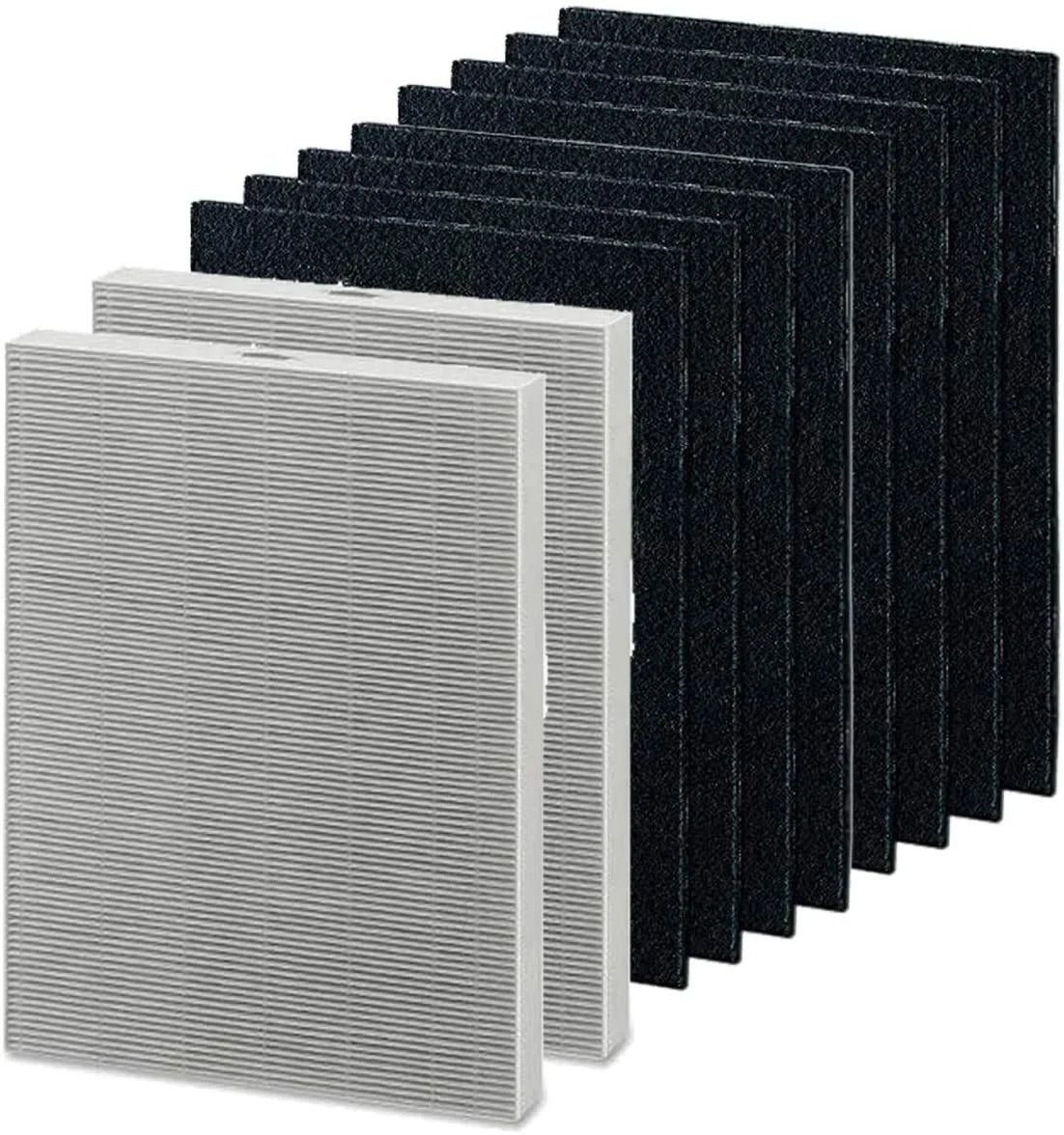 Merchandise Mecca Replacement 2 HEPA Air Filters and 8 Carbon Pre-Filters Compatible with Fellowes AeraMax 200 Purifier Model 190/200/DB55/DX55. Crimson to Part 9287101