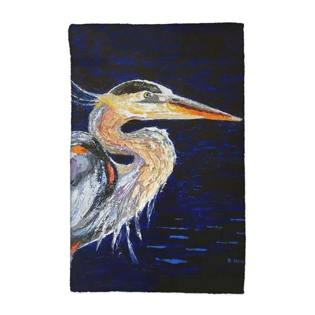 16 x 25 in. Palette Blue Heron Kitchen Towel