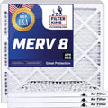 Filter King 10.5x42.5x1a Air Filter | 4-PACK | MERV 8 HVAC Pleated A/C Furnace Filters | MADE IN USA | Actual Measurement 10.5 x 42.5 x .75"