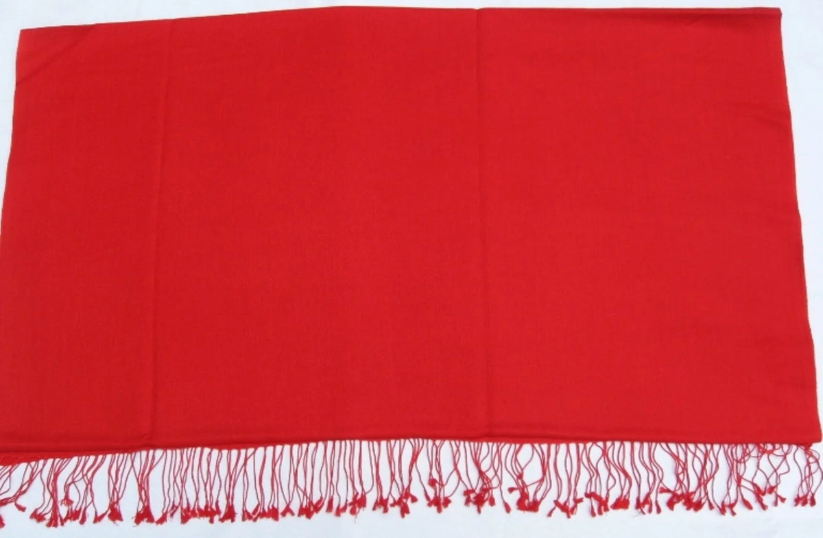 Scarf/Scarves/Shawl/Shawls/Stole/Wrap/Pashmina Scarf/Pashmina Shawl/Cashmere/Cashmere Scarf/Wool/Silk (Lipstick Crimson