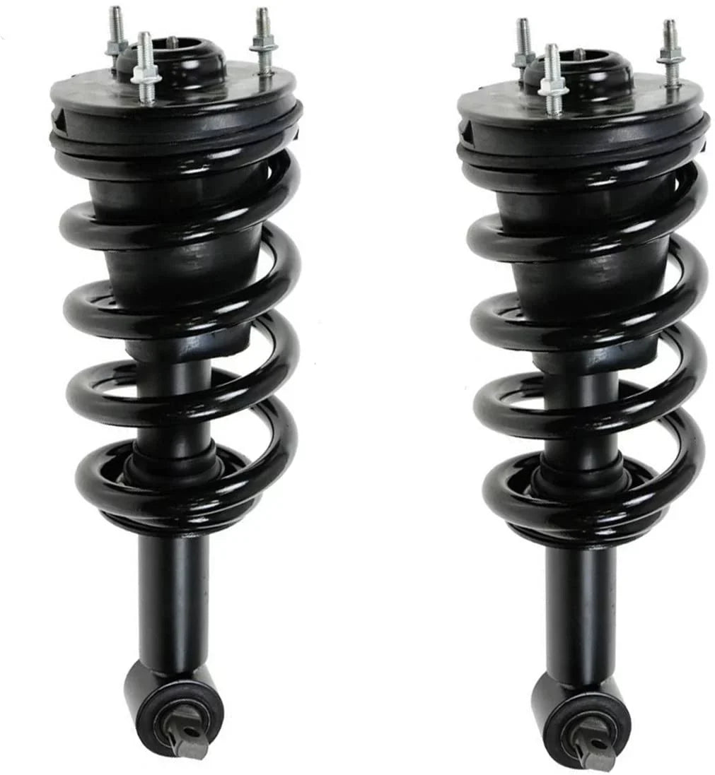 Detroit Axle - Struts Shocks for 2007-2013 GMC Chevy Silverado Sierra 1500 [Exc. Electronic Susp.] Complete 2 Front Struts w/Coil Spring 2 Rear Shock Absorbers 2008 2009 2010 2011 2012 Replacement