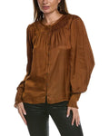 Ramy Brook Ladies Isla Blouse, S, Brown