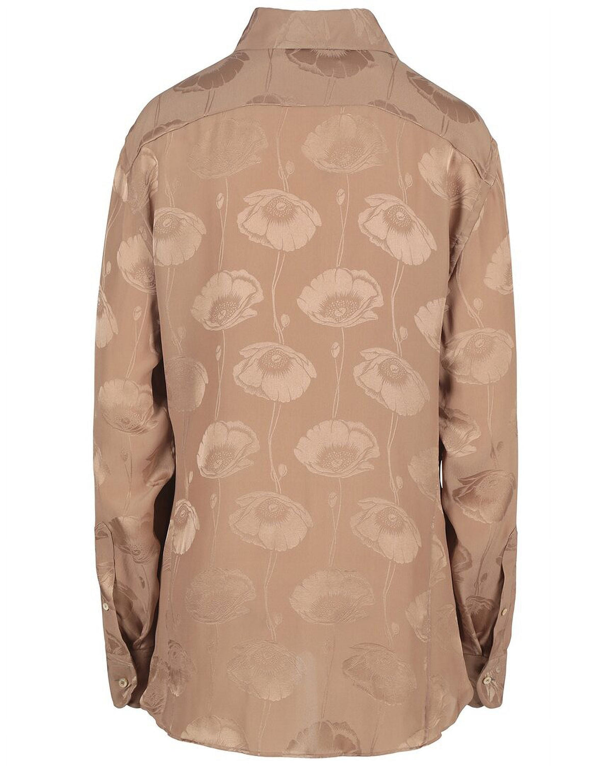 Gucci Female Poppy Jacquard Silk Top, 46