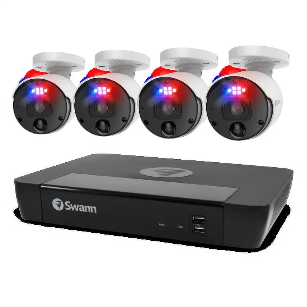 Swann 4 Camera 8 Channel 12MP SwannForce NVR Security System - SWNVK-890004