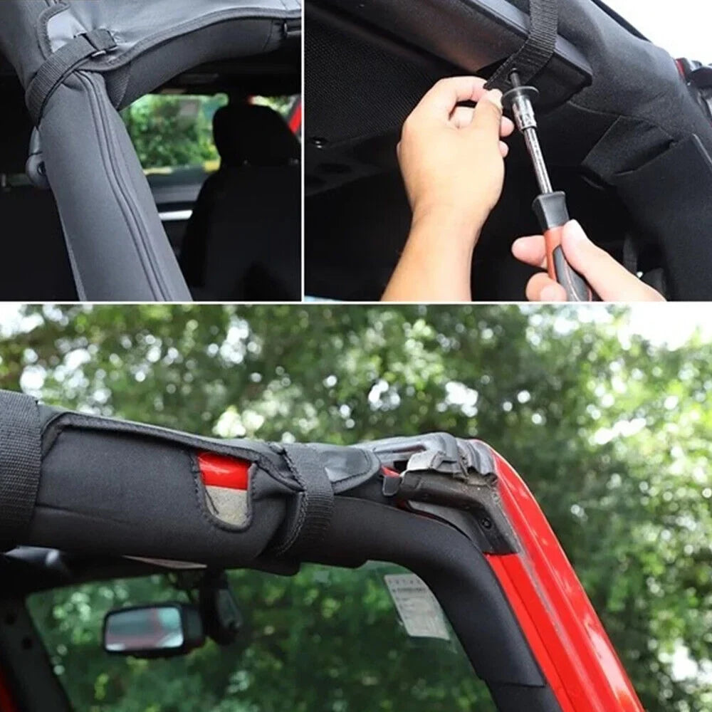 Paddsun Leather Top Sunshade Protection from the SunFor Jeep Wrangler JK JKU 07-18