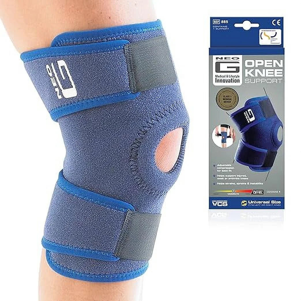 Neo-G Knee Support, Open Patella – Knee Support for Knee Pain Arthritis, Joint Pain Relief, Meniscus tear, runners knee, patella injuries – Knee support for Feminine and men - Adjustable Compression