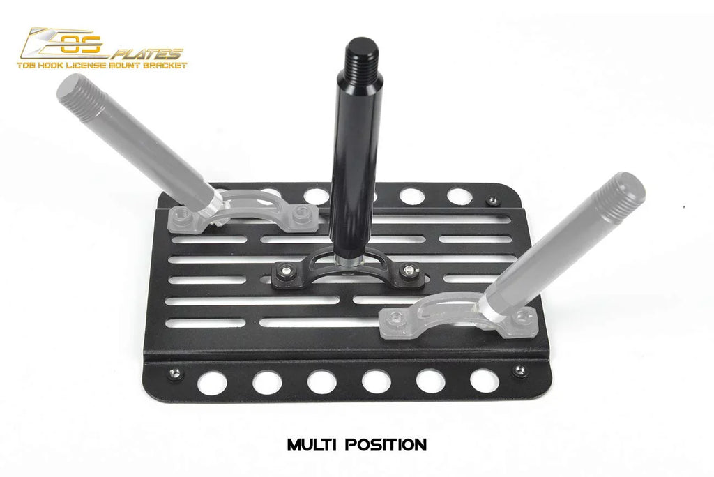 Extreme Online Store for 2011-2015 Mini Cooper 2Dr Convertible R57 MK2 Cooper/Cooper S | EOS Plate Version 2 Full Fit Front Bumper Tow Hook License Relocator Mount Bracket