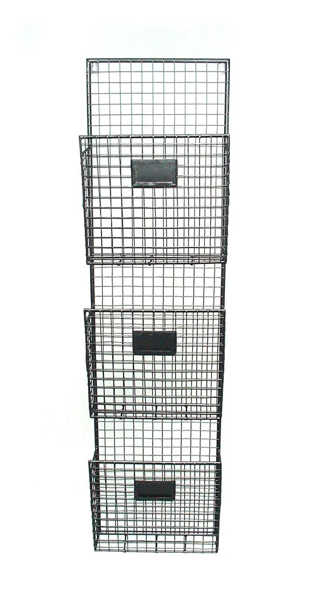 Black Burgundy 3 Tier Wall File Holder