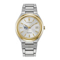 Female Silver/Gold Colorado School of Mines Scarlet Eco-Drive Two-Tone Watch