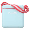 Igloo 11 Qt Tag-a-Long Hard Sided Cooler, Blue Aqua and Scarlet