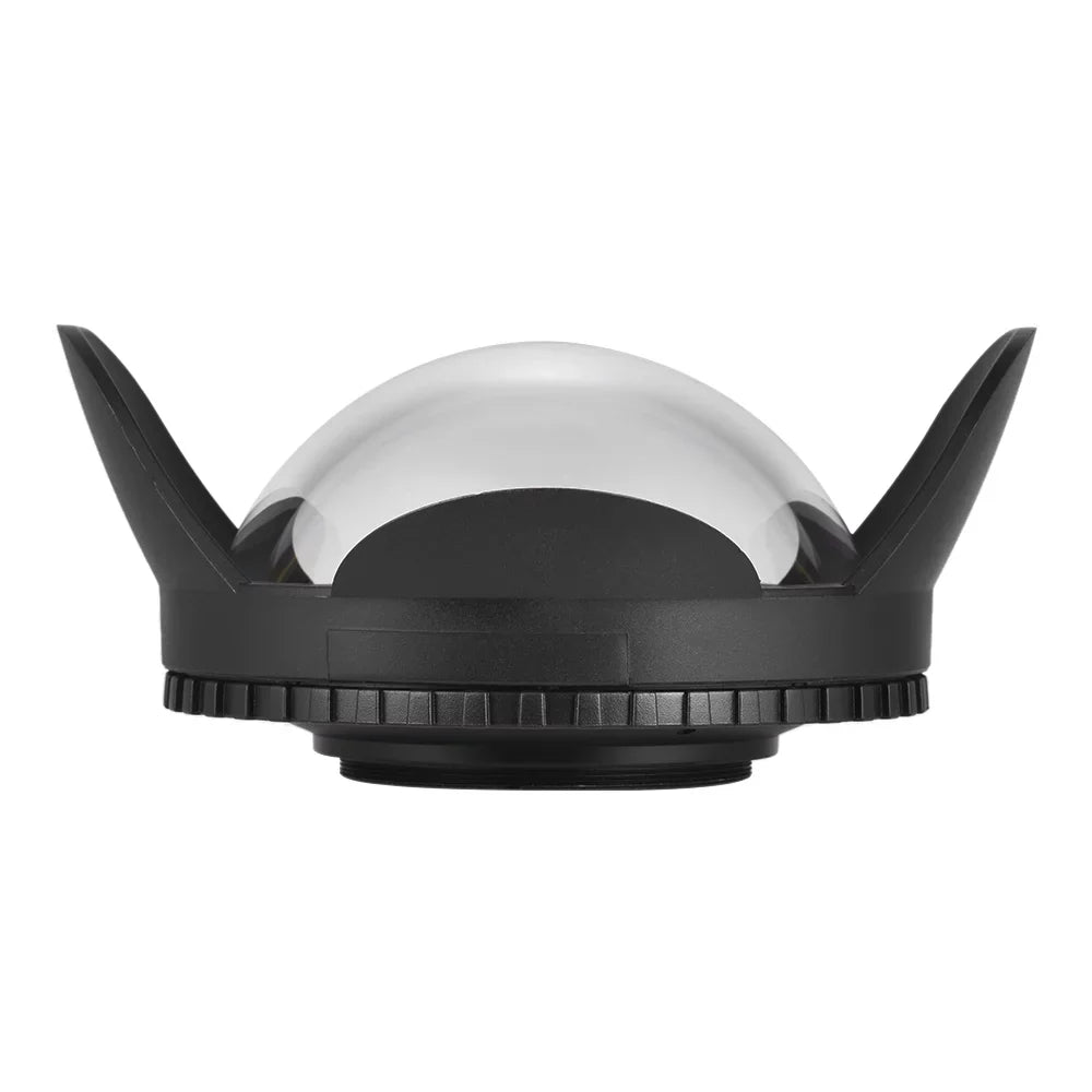 MEIKON Dome Port,Shade Cover 60m/ Lens Port Case Cover 60m/ 197ft Wide Lens Port Round Adapter Camera Case Shade Cover Port Case Shade 197ft Waterproof 67mm Fisheye Wide Lens 60m/ 197ft Waterproof