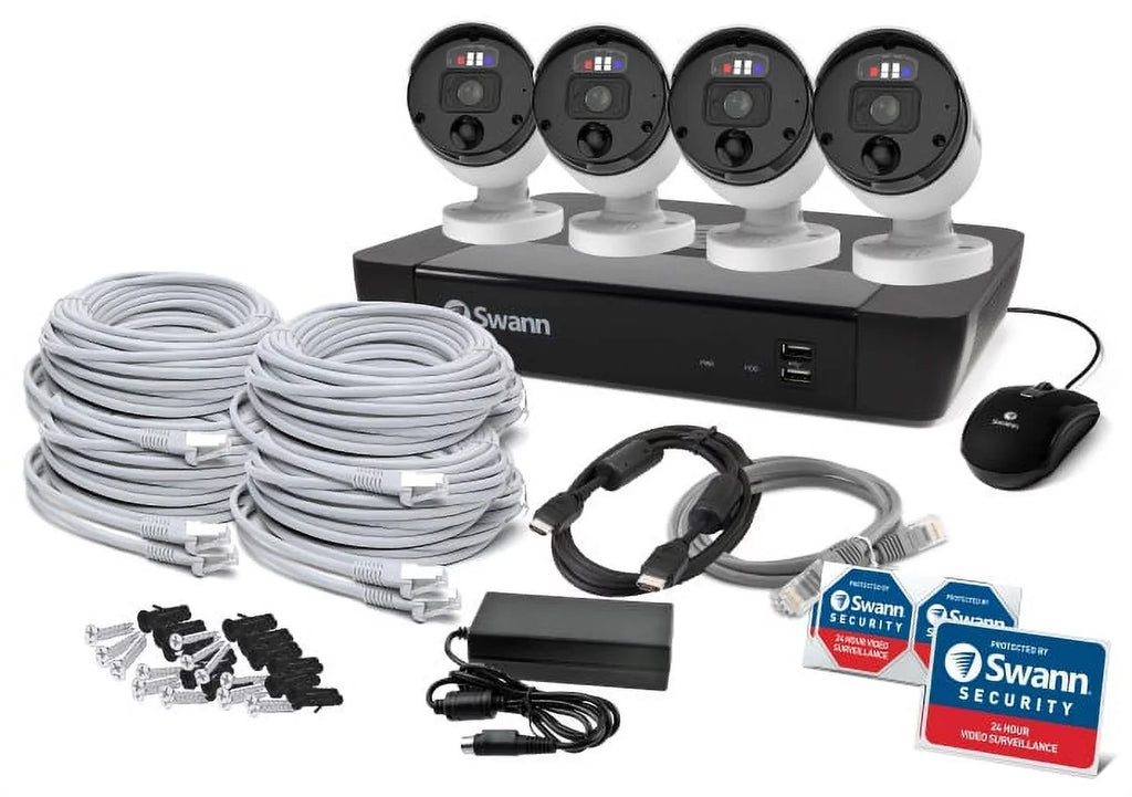 Swann 4 Camera 8 Channel 12MP SwannForce NVR Security System - SWNVK-890004