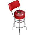 Budweiser Swivel Bar Stool with Back - Clydesdale Ruby