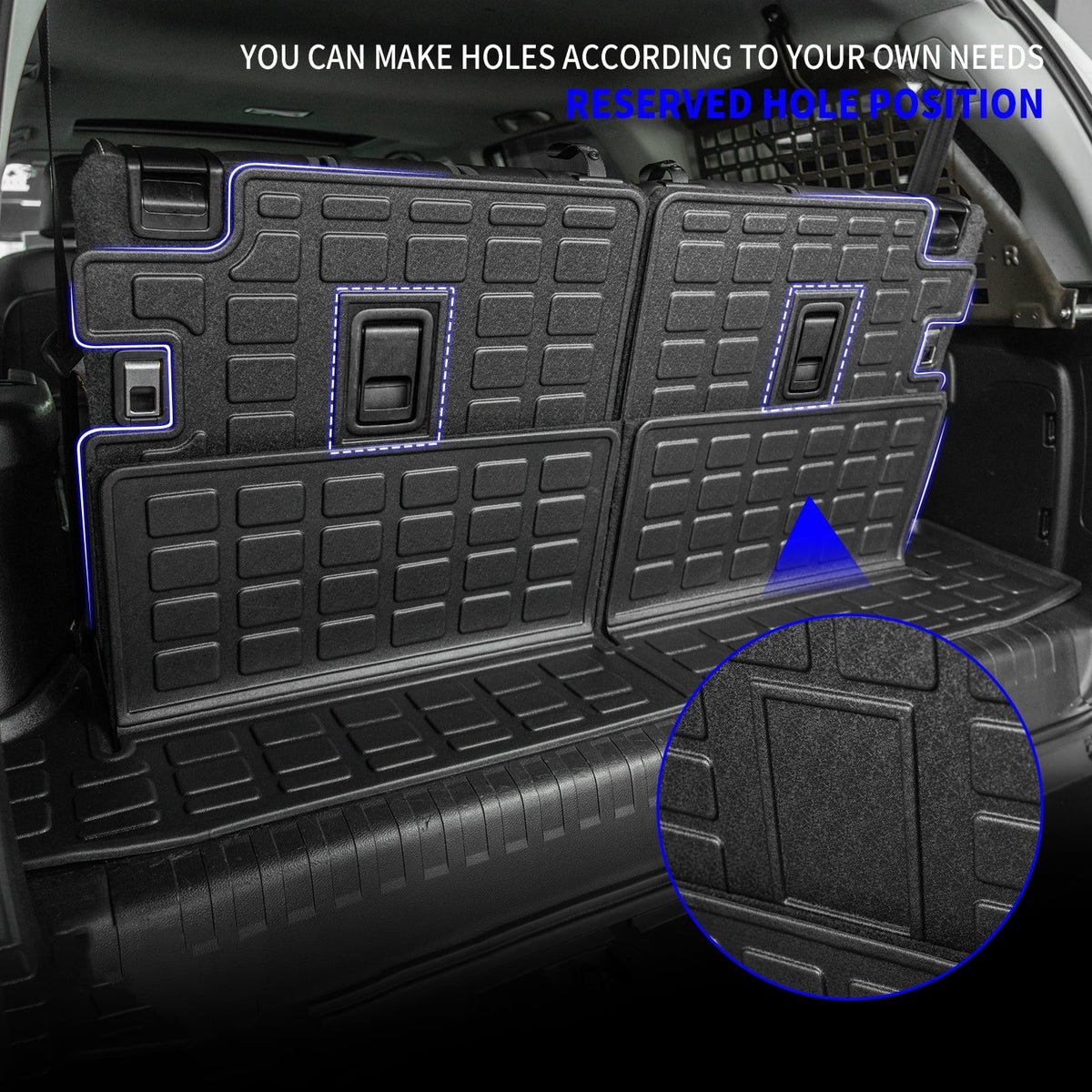 Fit 2010-2023 Toyota 4Runner 7 Seats Trunk Mat Cargo Liner 4 Runner Accessories (Fit 2nd&3rd Row)