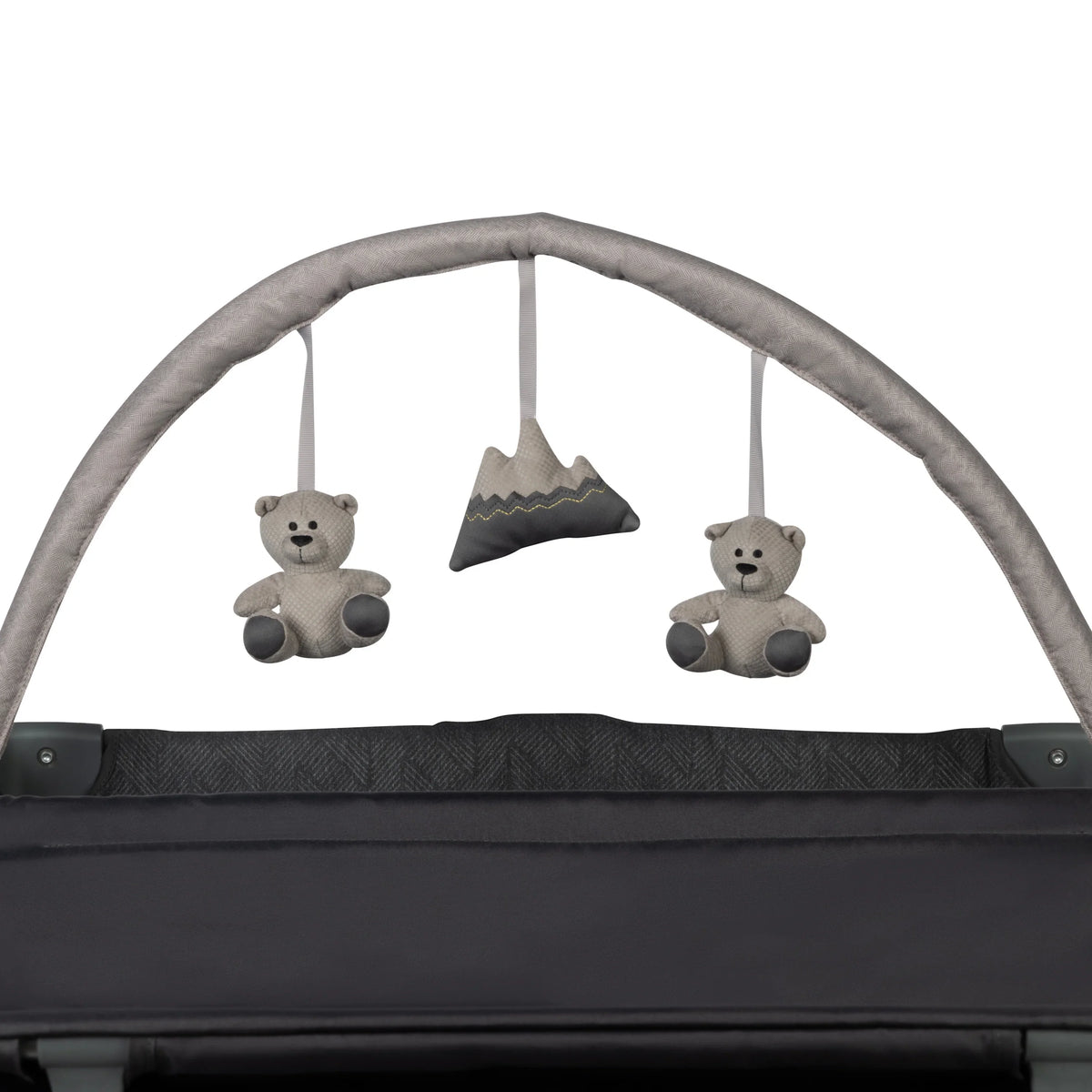 Monbebe Play Yard with Full Dimensions Rocking Bassinet, Castle Point