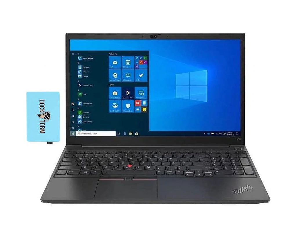 Lenovo 2021 ThinkPad E15 Gen 2 15.6" FHD Display Business Laptop (Intel i5-1235U 4-Core, 8GB RAM, 256GB SSD, Intel Iris Xe, WiFi 6, BT 5.2, Integrated Webcam, Win10P) w/Hub