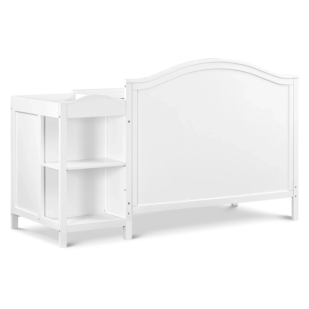 DaVinci Charlie 4-in-1 Convertible Crib and Changer Combo in White