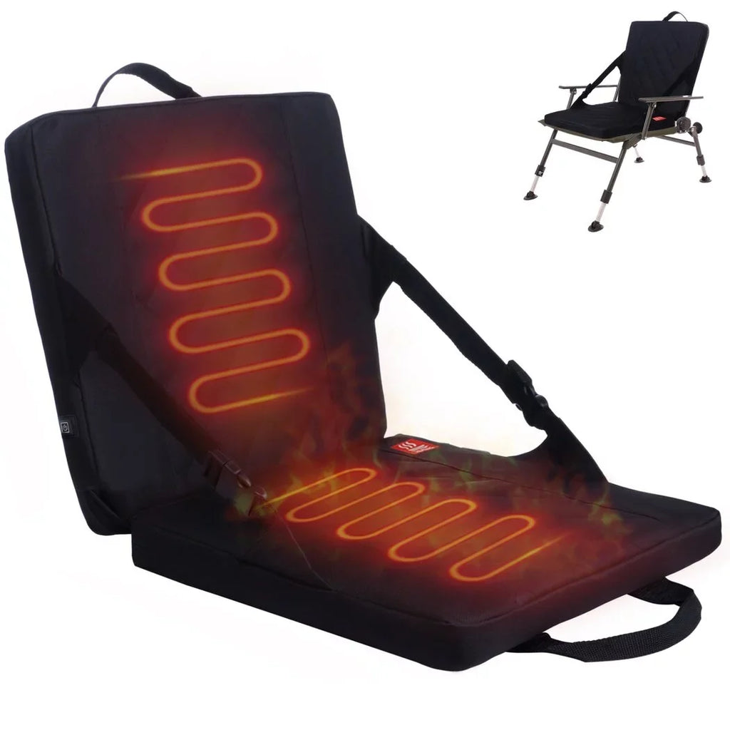 Portable Foldable Heated Seat Cushion, USB Crimson Heating Seat Pad, Heated Stadium Seat, Folding Heated Seat Cushion for Winter Outdoor Activities, Camping, Fishing, Hunting