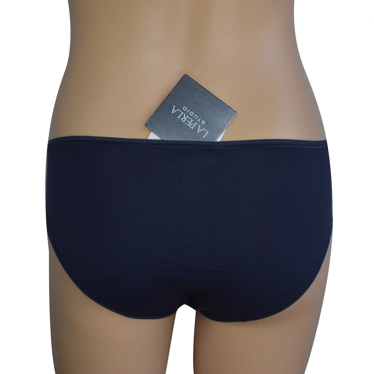 La Perla Female Navy Blue Cotton Full Cut Brief (XS)